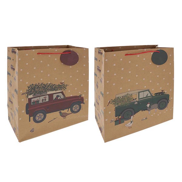 Christmas Landrover Gift Bag (x 12)