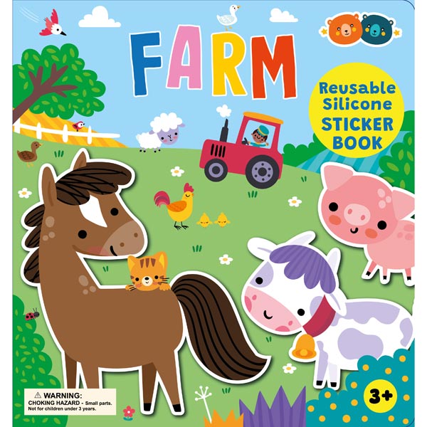 Silicone Sticker Book - Farm