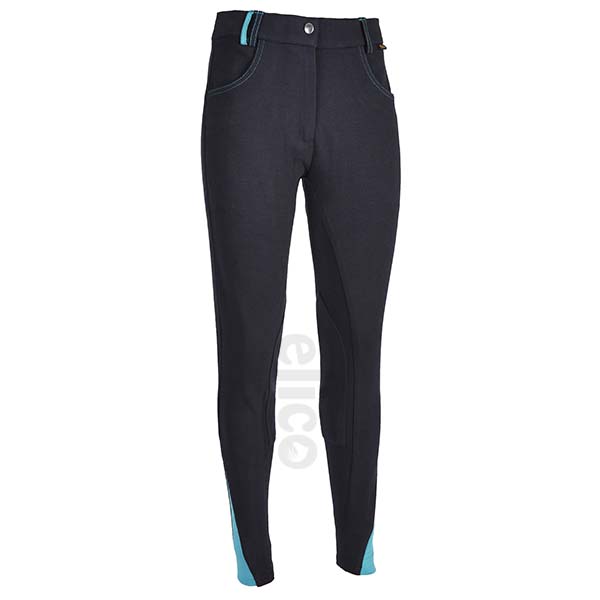 Elico Brooklyn Ladies Breeches   Navy/Teal