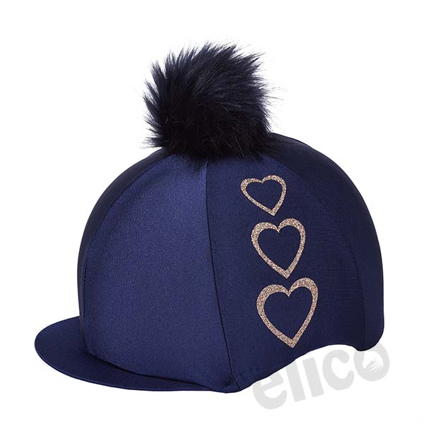 Capz Cover: Three Hearts  Navy
