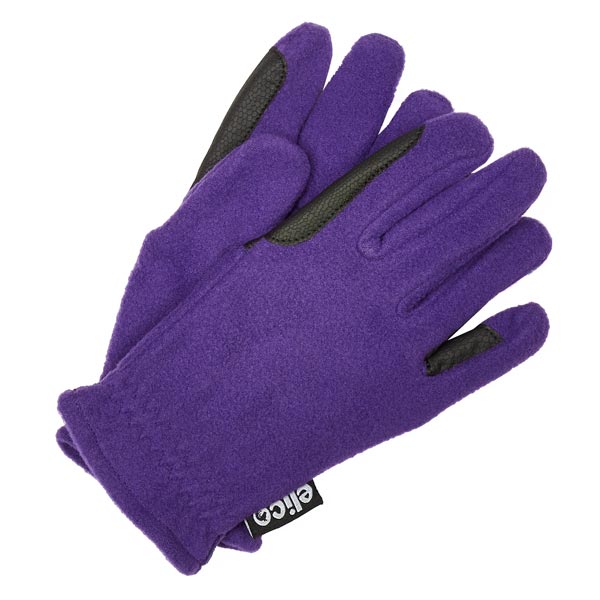 Elico Ashford Fleece Gloves: Purple