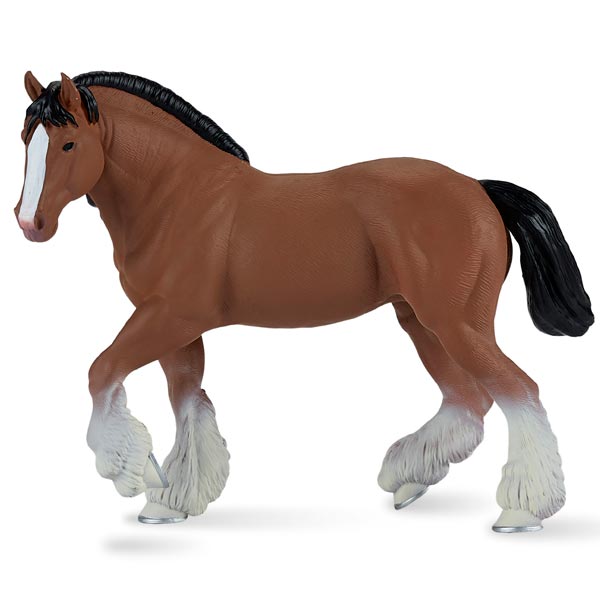 Mojo: Clydesdale Horse Brown  (3 pack)