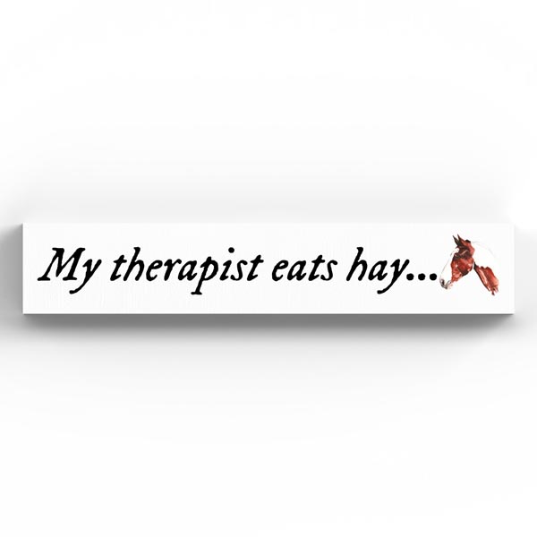 Elico Momento Plaque: My Therapist Eats