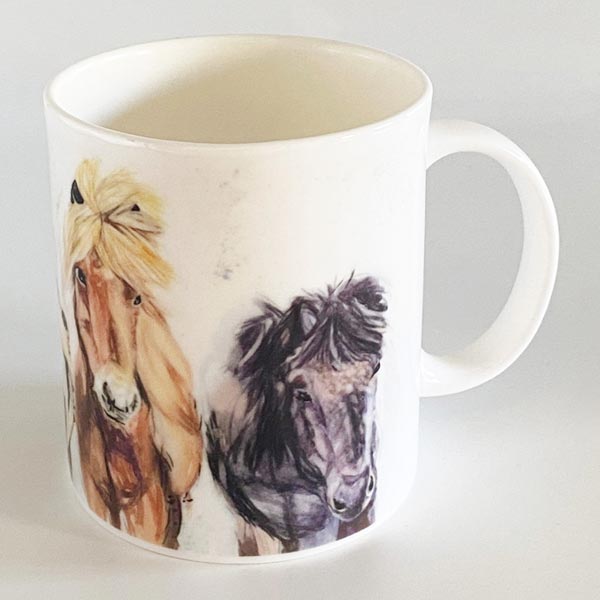 Fine Bone China Mug: Pony Pals
