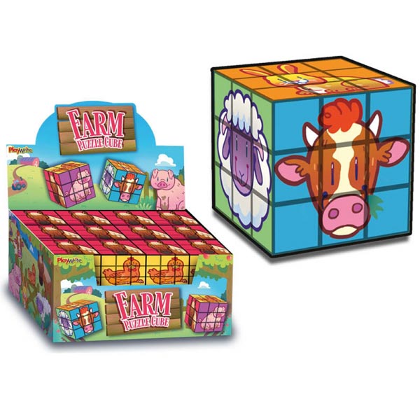 Farm Puzzle Cubes (x 24)