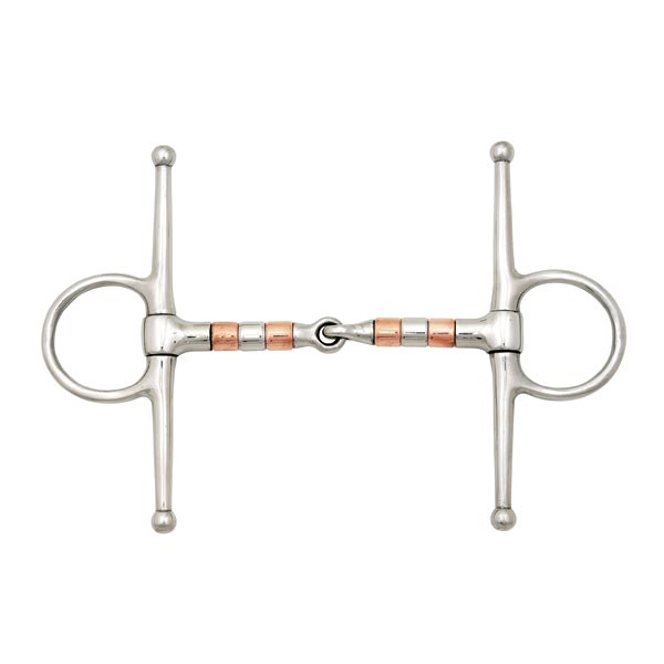 WY444 Full Cheek Roller Snaffle Bit